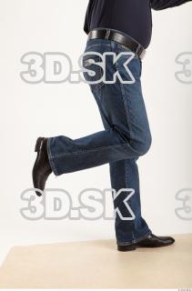 Leg moving blue deep jeans of Ed 0007
